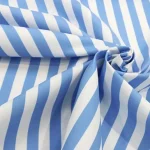 Blue and White Striped Sofa and Cushion Fabric