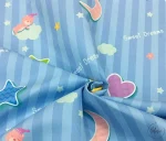 Blue Striped Baby Curtain Fabric - Image 6