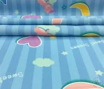 Blue Striped Baby Curtain Fabric - Image 8