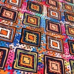 Bohemian Style Baklava Pattern Fabric