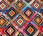 Bohemian Style Baklava Pattern Fabric - Image 4