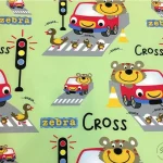Car Road Pattern Children's Upholstery Fabric