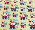 Children's Bus Pattern Upholstery Fabric - Image 3