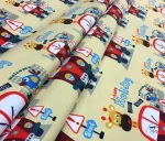 Children's Bus Pattern Upholstery Fabric - Image 4