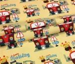 Children's Bus Pattern Upholstery Fabric - Image 7