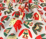 Children's Red Sweater Patterned Curtain Fabric - Image 3