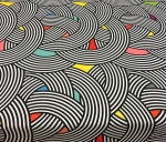 Circular Stripe Patterned Curtain Fabric - Image 7