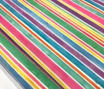 Colorful Striped Pattern Upholstery Fabric