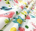 Flower and Heart Patterned Children's Curtain Fabric - Image 6