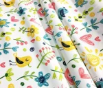 Flower and Heart Patterned Children's Curtain Fabric - Image 8
