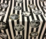 Fornasetti Patterned Striped Upholstery Fabric - Image 3