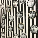 Fornasetti Patterned Striped Upholstery Fabric