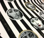 Fornasetti Patterned Striped Upholstery Fabric - Image 7