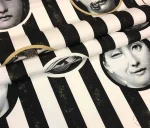 Fornasetti Patterned Striped Upholstery Fabric - Image 9