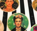 Frida Kahlo Striped Curtain Fabric - Image 5