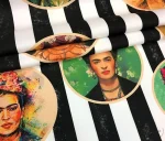 Frida Kahlo Striped Curtain Fabric - Image 8