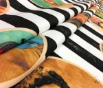 Frida Kahlo Striped Curtain Fabric - Image 9