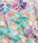 Gold-lined sequined upholstery fabric. - Image 4