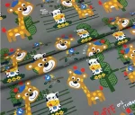 Grey Farm Pattern Upholstery Fabric for Sofas - Image 4