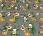 Grey Farm Pattern Upholstery Fabric for Sofas - Image 6