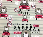Grey Striped Children's Seat Upholstery Fabric - Image 6