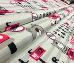 Grey Striped Children's Seat Upholstery Fabric - Image 7
