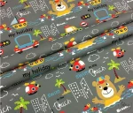 Helicopter-themed children's upholstery fabric. - Image 4
