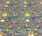 Helicopter-themed children's upholstery fabric. - Image 6