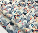 Iceberg and Balloon Pattern Upholstery Fabric