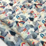 Iceberg and Balloon Pattern Upholstery Fabric