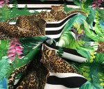 Leopard Print Striped Curtain Fabric - Image 5