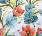 Light Background Upholstery Fabric with Large Floral Pattern - Image 3
