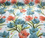 Light Background Upholstery Fabric with Large Floral Pattern - Image 4