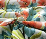 Light Background Upholstery Fabric with Large Floral Pattern - Image 5