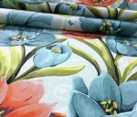 Light Background Upholstery Fabric with Large Floral Pattern - Image 6
