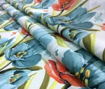 Light Background Upholstery Fabric with Large Floral Pattern - Image 7