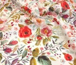 Light-colored floral patterned upholstery fabric. - Image 3
