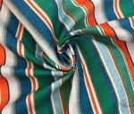 Linen Colored Striped Curtain Fabric - Image 3