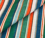 Linen Colored Striped Curtain Fabric