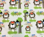 Lion Pattern Children's Room Upholstery Fabric