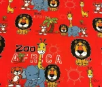 Lion Pattern Red Children's Room Sofa Fabric - Image 4