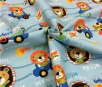Lion-themed children's curtain fabric. - Image 4