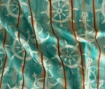 Mint Steering Wheel Pattern Upholstery Fabric - Image 5