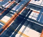 Mixed Striped Upholstery Fabric - Image 4