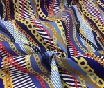 Multicolored Chain Pattern Upholstery Fabric - Image 6