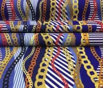 Multicolored Chain Pattern Upholstery Fabric - Image 8