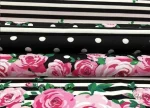 Polka Dot Striped Upholstery Fabric - Image 8