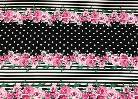 Polka Dot Striped Upholstery Fabric Polka Dot Striped Upholstery Fabric - Image 1