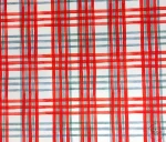 Red and Grey Plaid Upholstery Fabric - Image 5