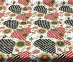 Red and Navy Blue Marine Patterned Upholstery Fabric - Image 4
